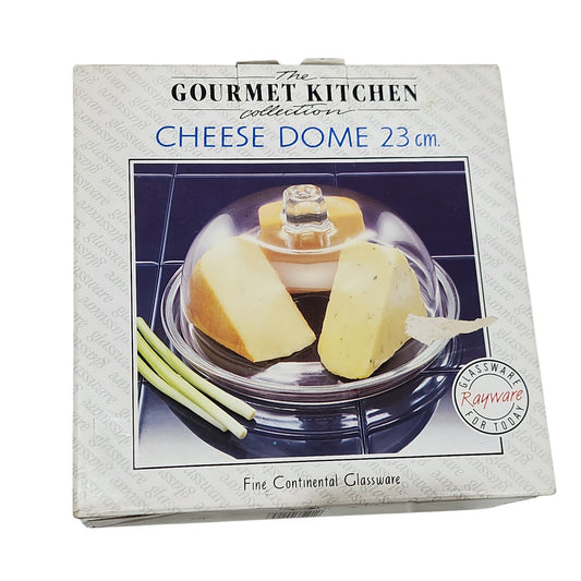 The Gourmet Kitchen Collection | כיפת גבינה מזכוכית 23 ס"מ | תוצרת איטליה | חדשה בקופסה