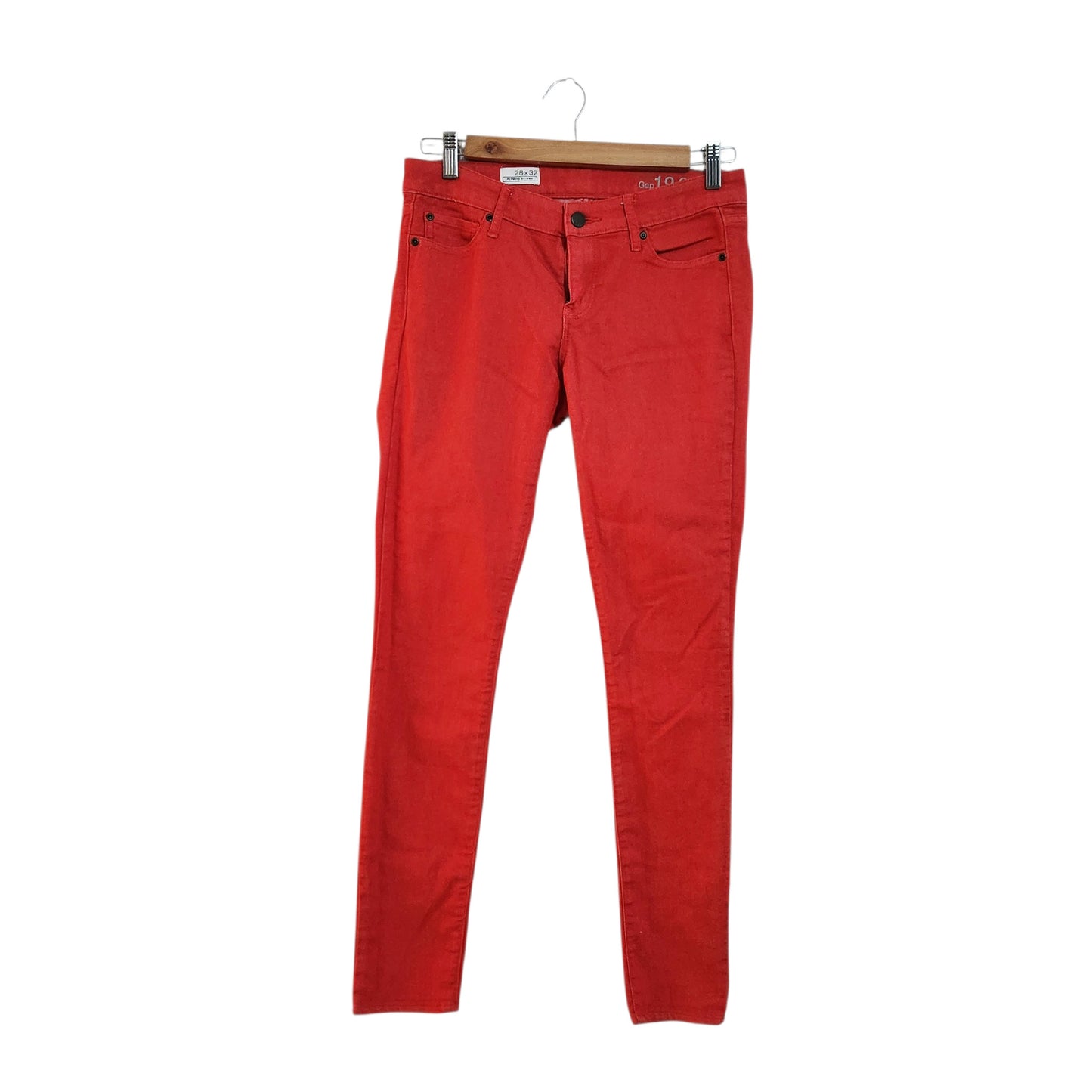 GAP 1969 Always Skinny ג'ינס סקיני אדום לנשים – מידה 28/32 | מידה M