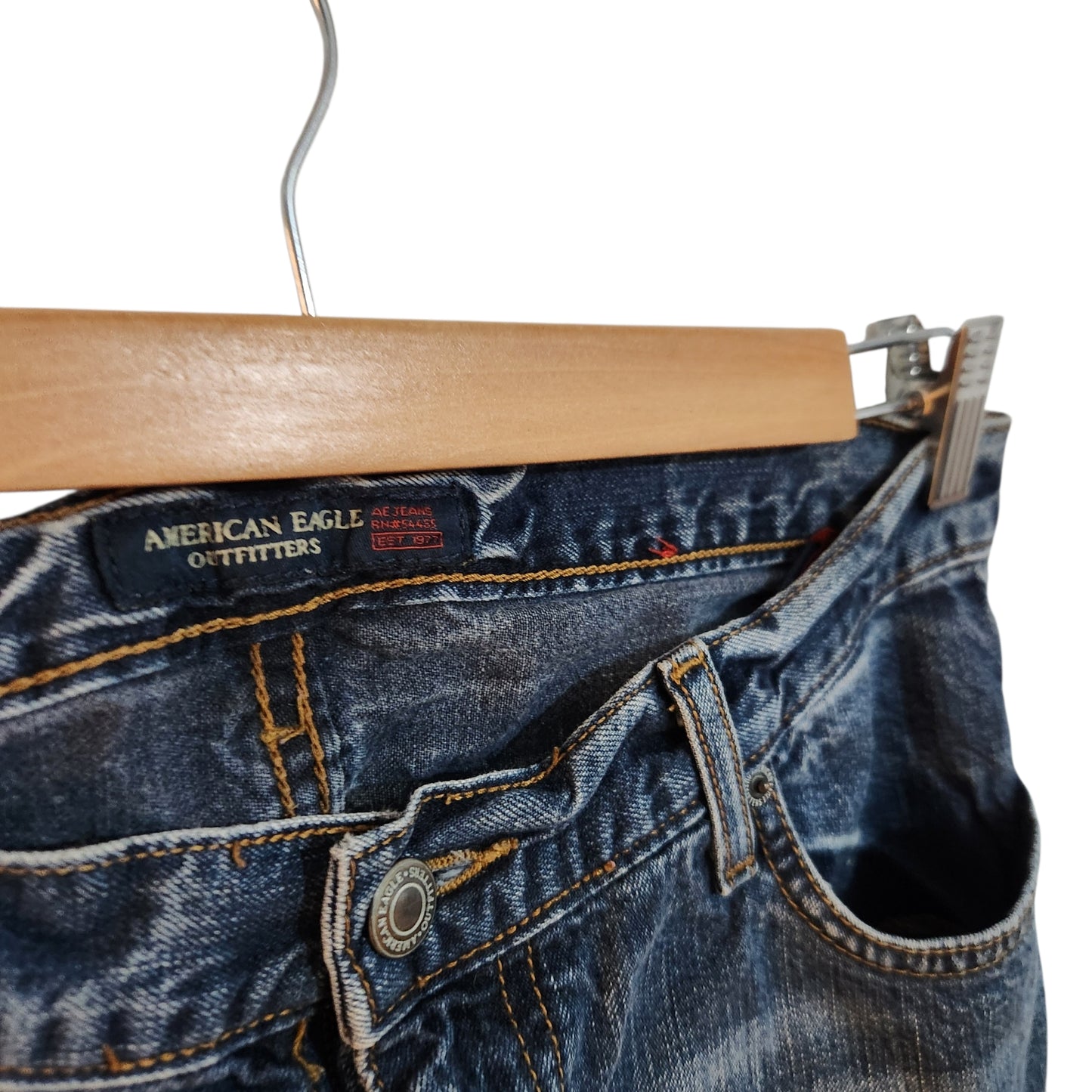 AMERICAN EAGLE Bootcut | ג'ינס לאישה מידה 6 | היקף מותן 32 אינץ | מידה 42