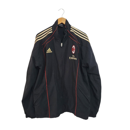adidas AC Milan מעיל ספורט שחור לגברים מידה L