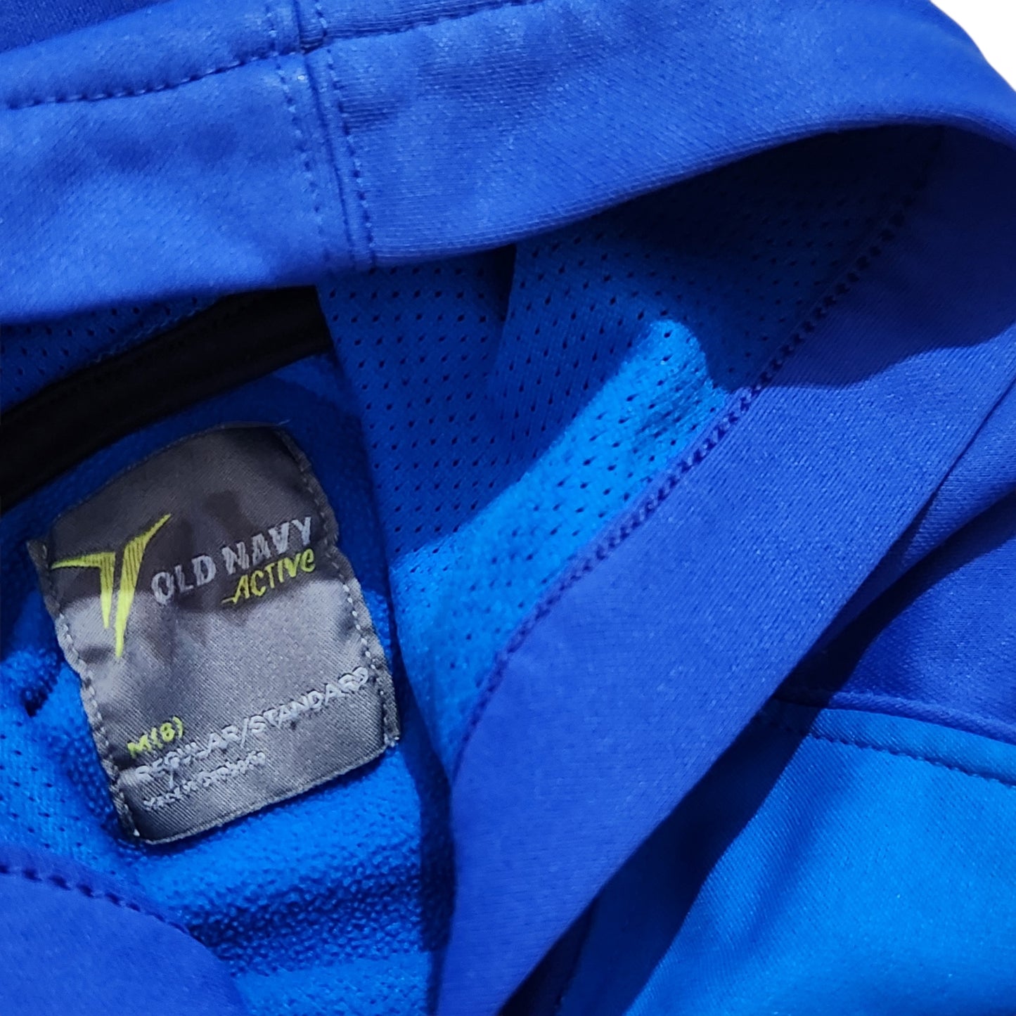 Old Navy Active קפוצ'ון ספורט לילדים כחול מידה 8 | מעט גולגולים
