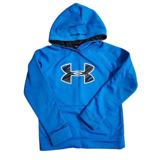 UNDER ARMOUR קפוצ'ון ספורט כחול לילדים מידה M גיל 10-12