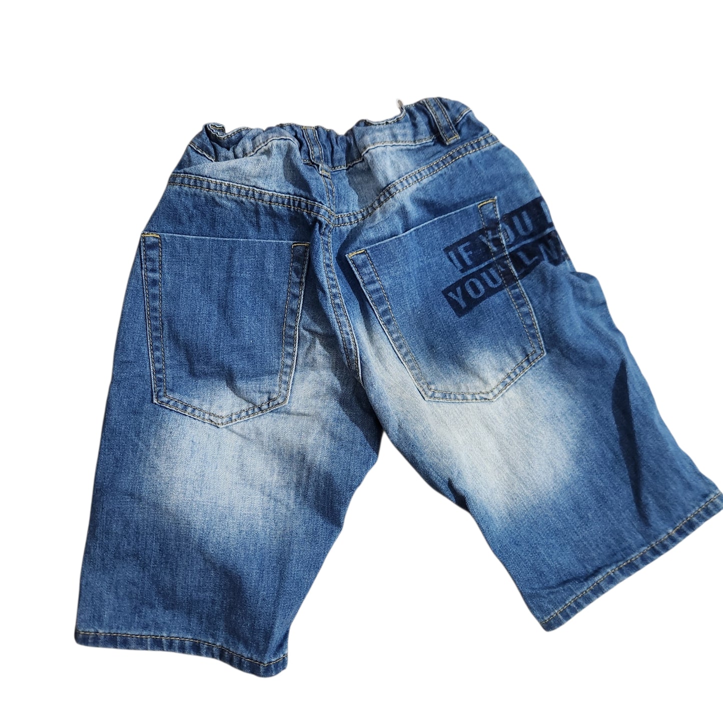 DENIM מכנסי ג'ינס קצרים לילדים גיל 12