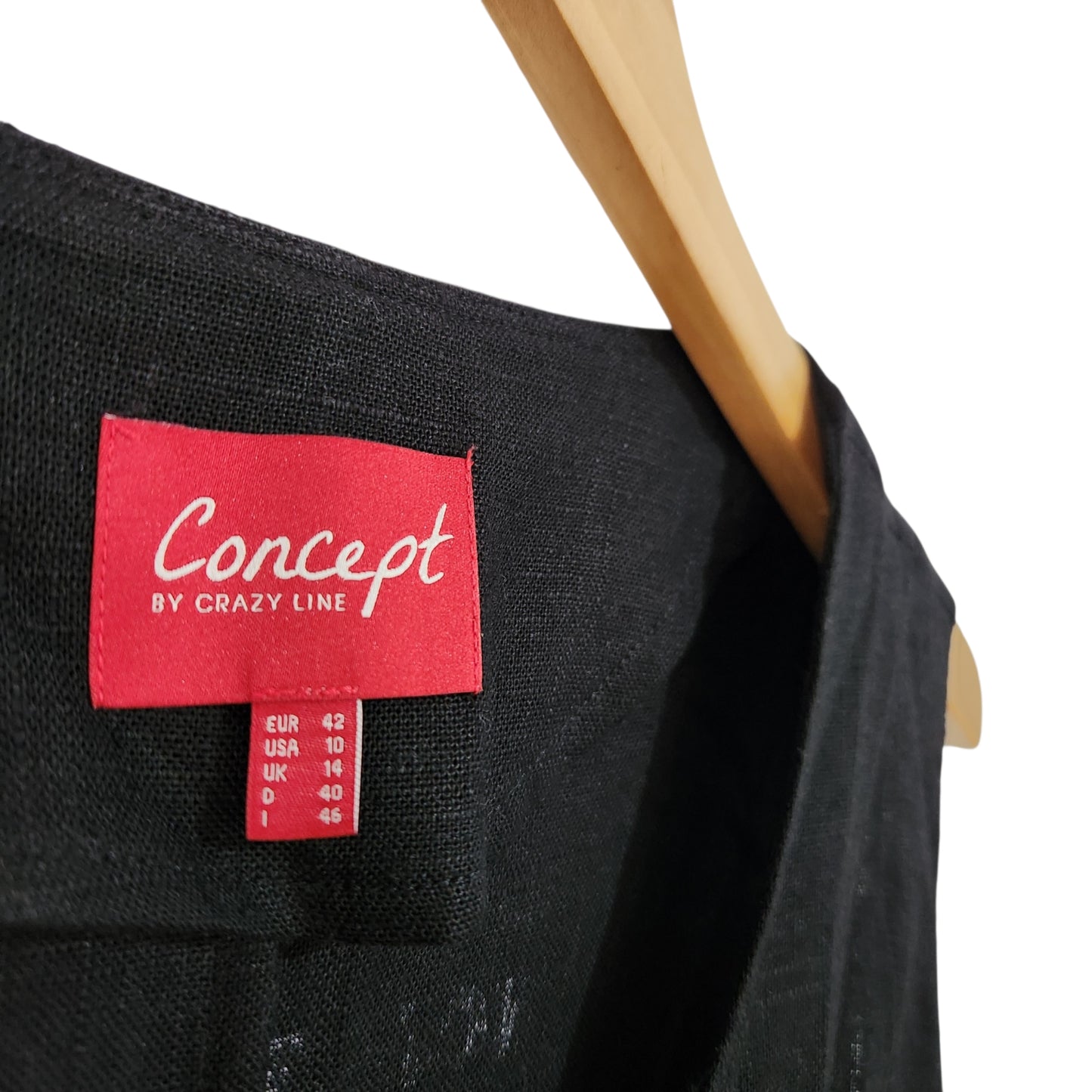 Concept by CRAZY LINE | וסט לאישה מידה 42 | XL | ריון ופשתן