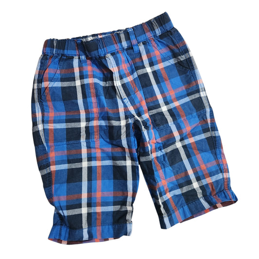 UNIQLO מכנסי ברמודה משובצים לילדים מידה M (גיל 8–9)
