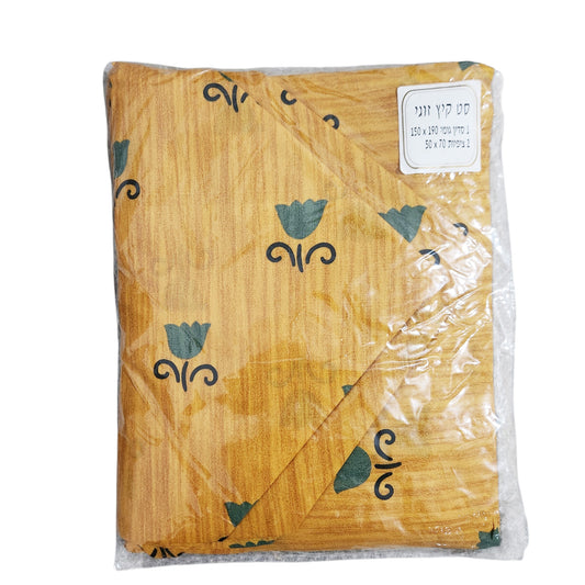 סט קיץ זוגי – סדין גומי 150×190 + 2 ציפיות 50×70 חדש באריזה