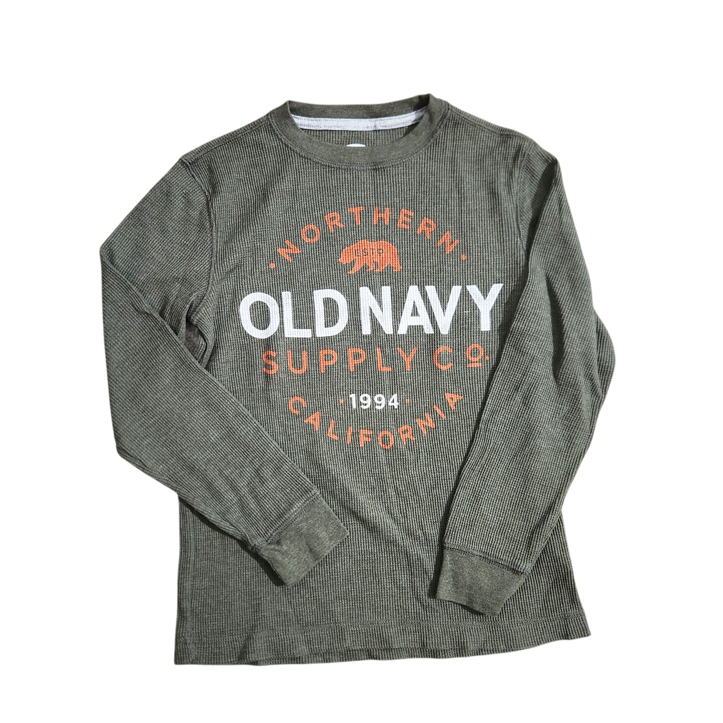 OLD NAVY | חולצת וופל ארוכה דקה לילדים גיל 8
