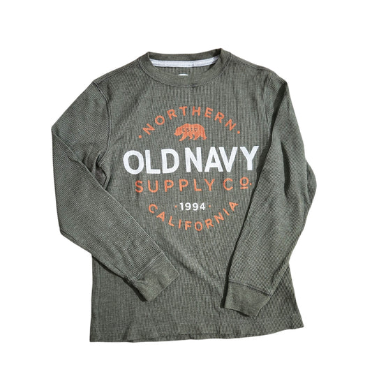 OLD NAVY | חולצת וופל ארוכה דקה לילדים גיל 8