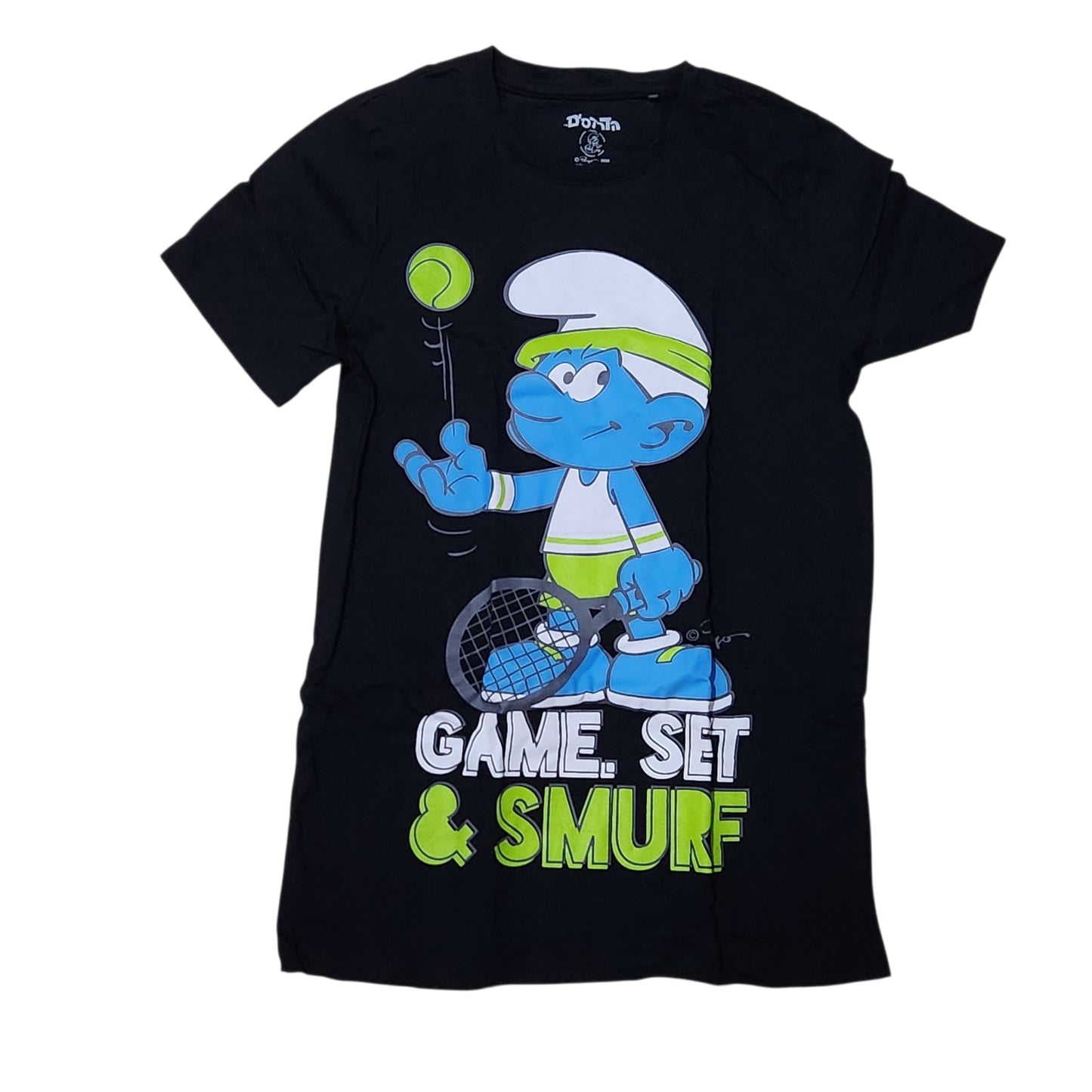 חולצת הדרדסים לילדים – Game, Set & Smurf – גיל 12