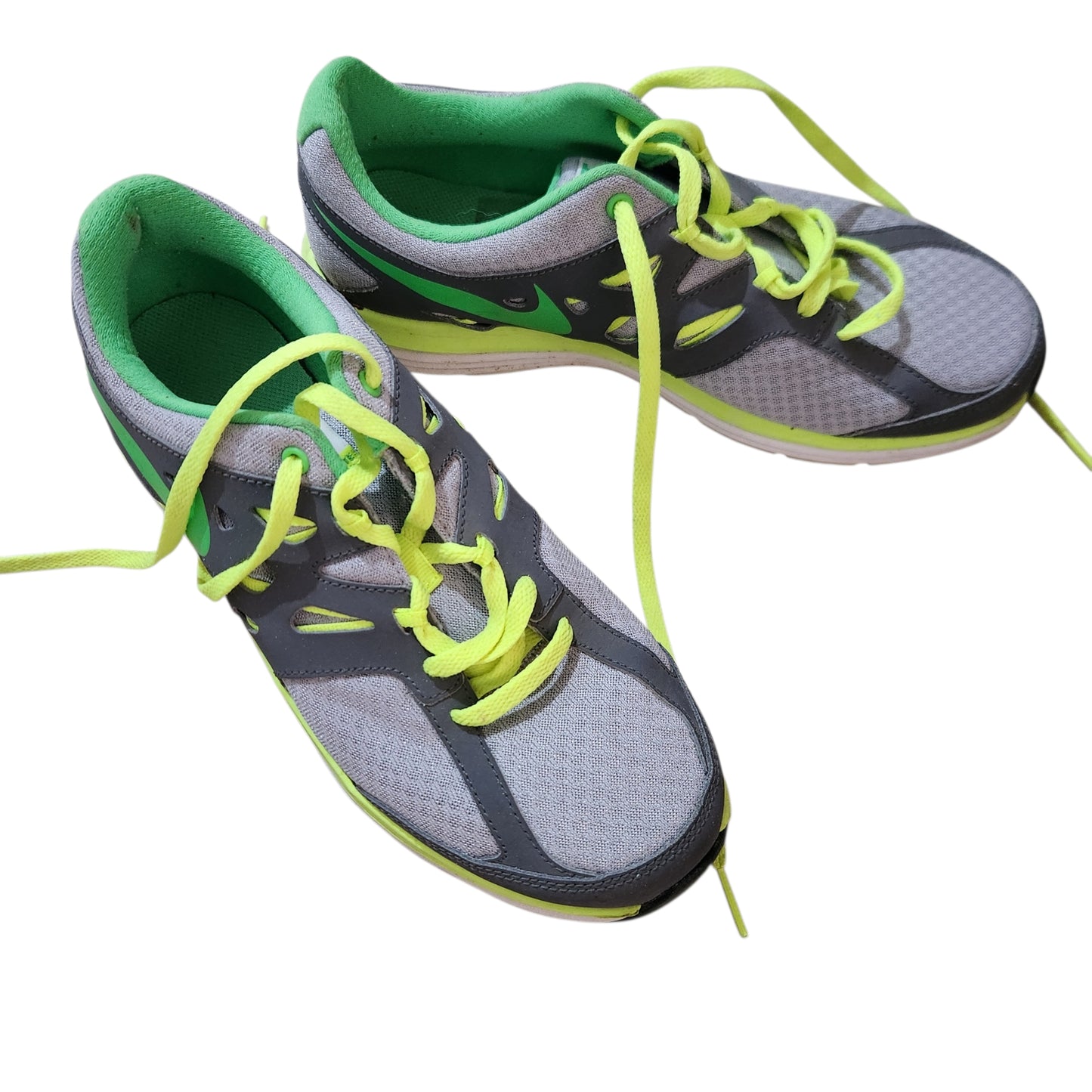 NIKE Dual Fusion Run נעלי ספורט אפורות/ירוקות לנשים – מידה 38