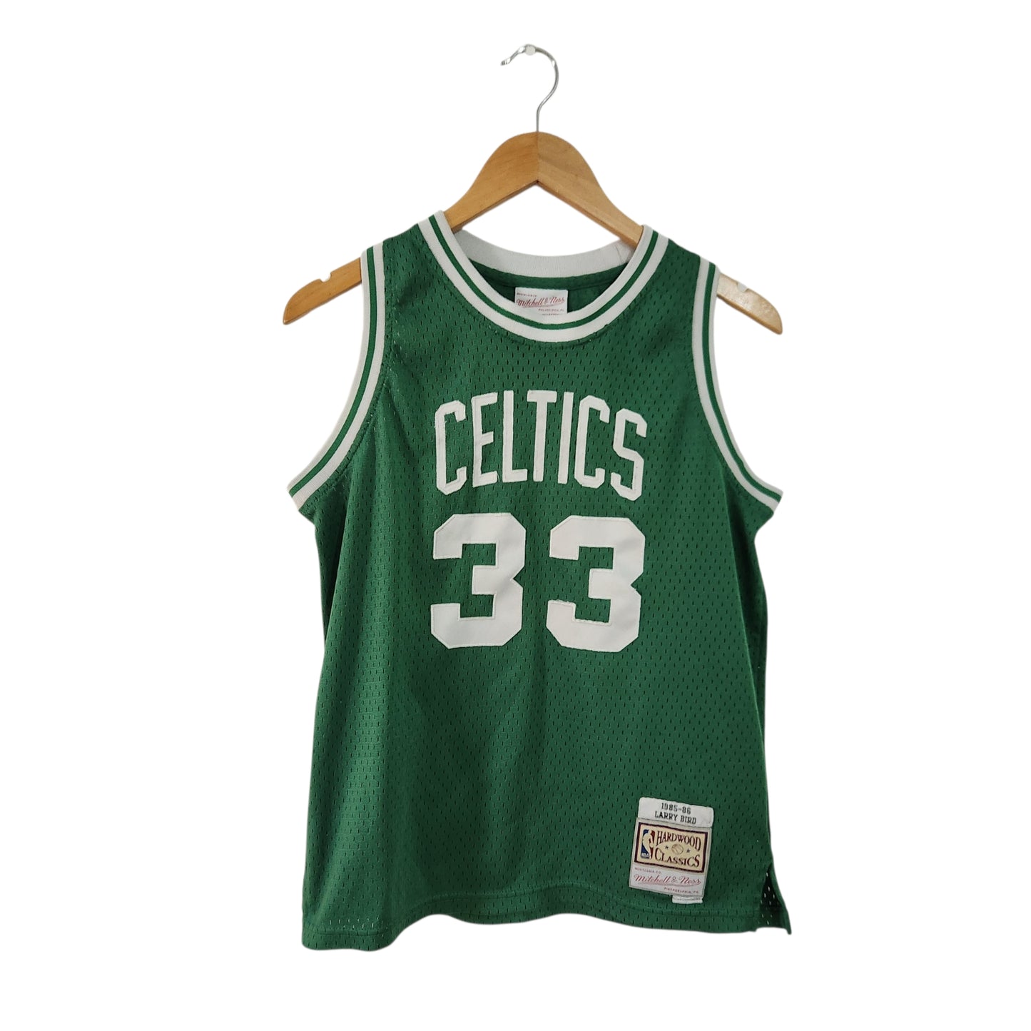 Mitchell & Ness Hardwood Classics Boston Celtics Larry Bird #33 גופיית כדורסל לילדים גיל 14-16