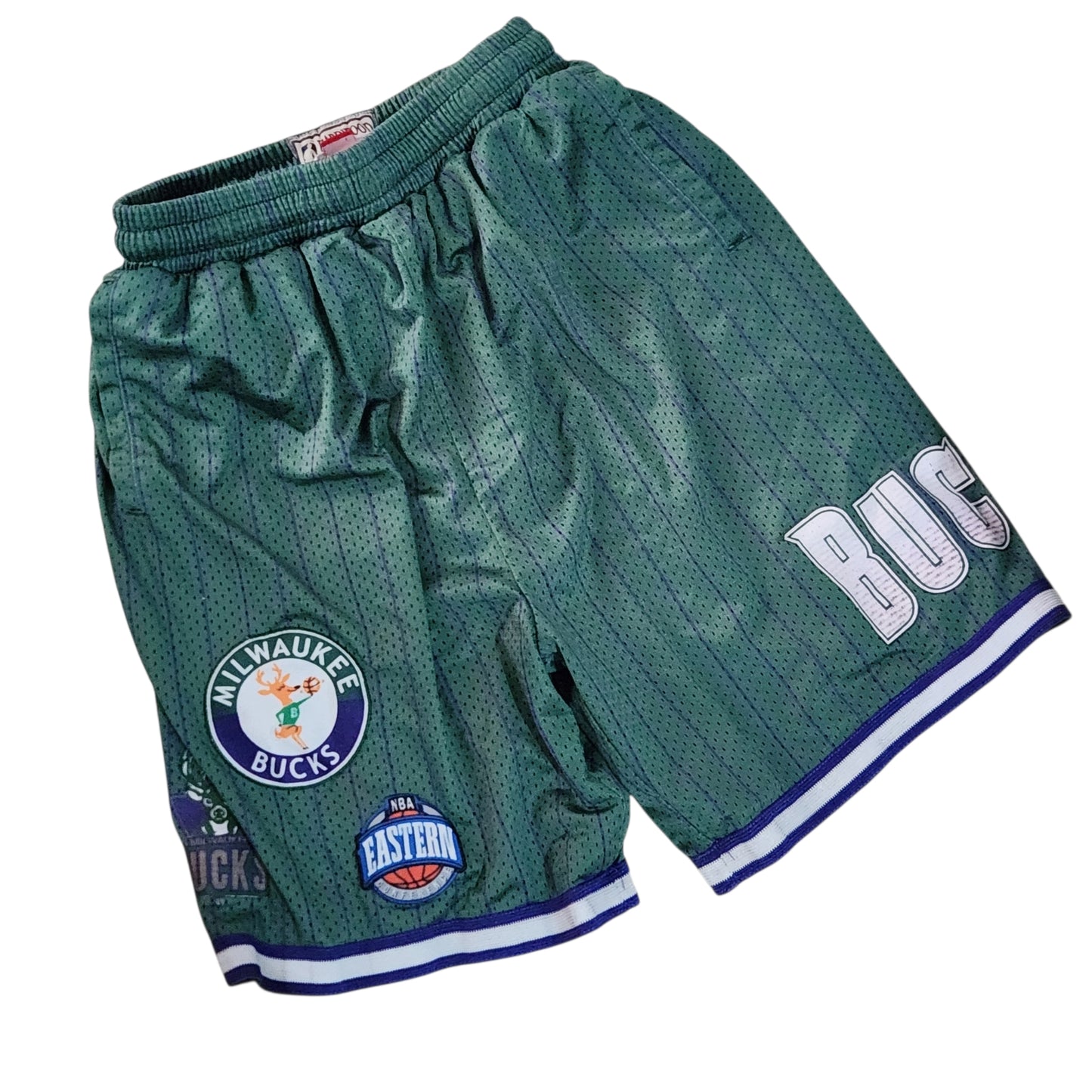 Mitchell & Ness Hardwood Classics Milwaukee Bucks מכנסי כדורסל לילדים – גיל 14–16