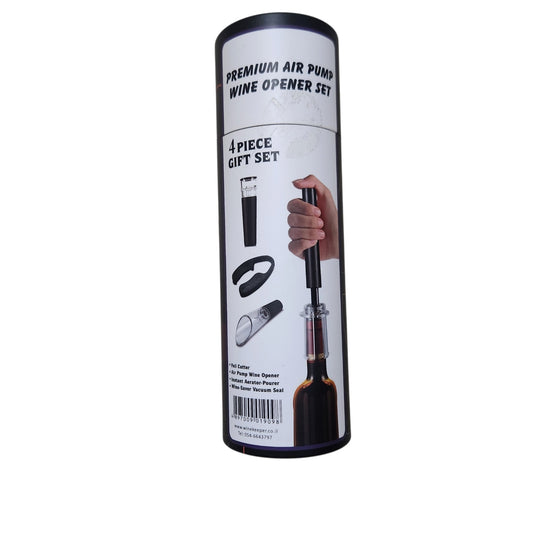 Premium Air Pump | סט 4 אביזרים לפתיחת ושימור יין