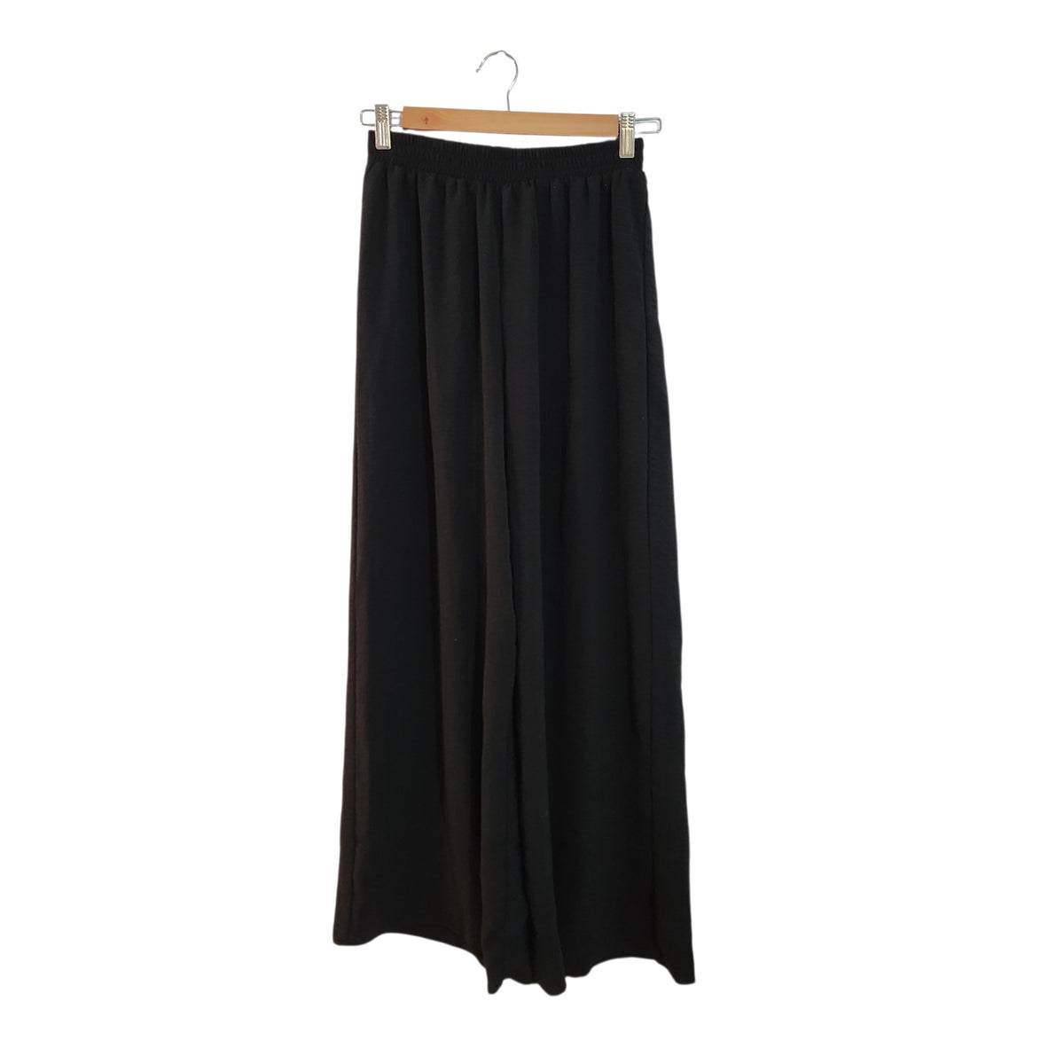 ZARA | מכנסיים רחבים שחורים לאישה | מידה L