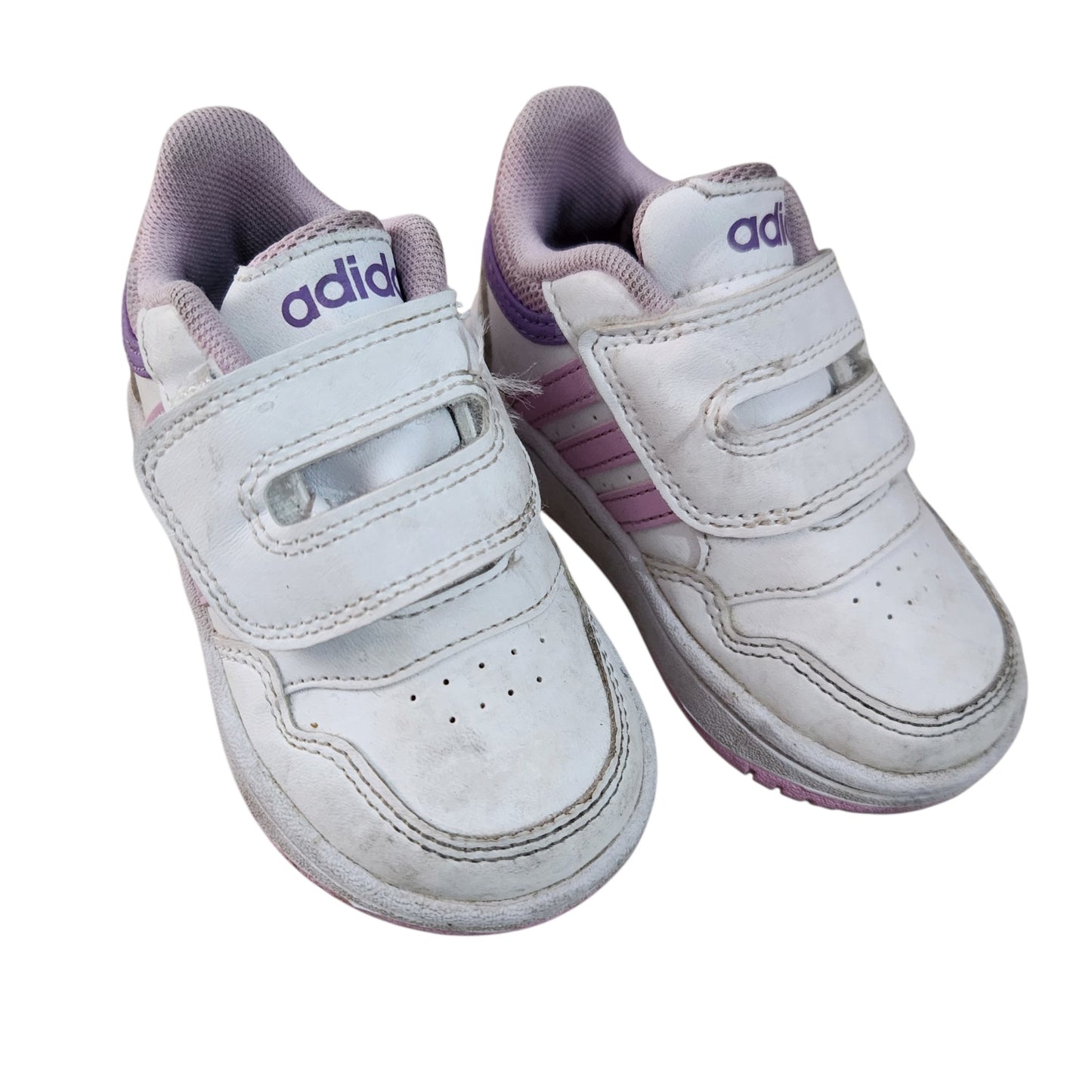 ADIDAS | נעלי סניקרס לבנות ורודות | ילדות | סקוץ׳ מידה 21