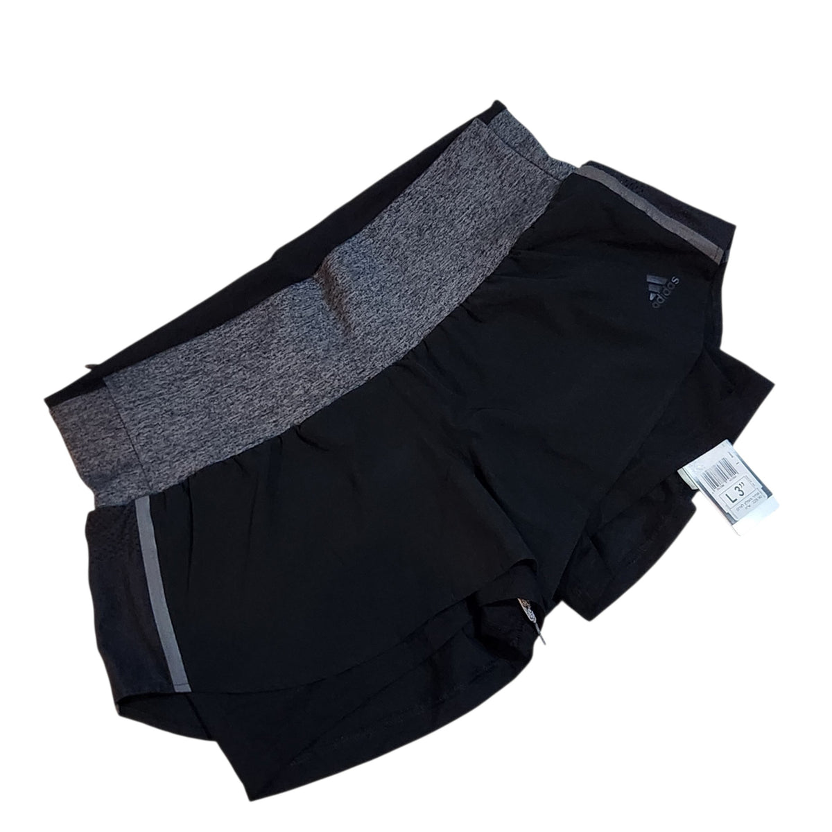 ADIDAS | מכנסי שורט ספורטיביים שחורים לאישה | מידה L | חדשים עם תווית