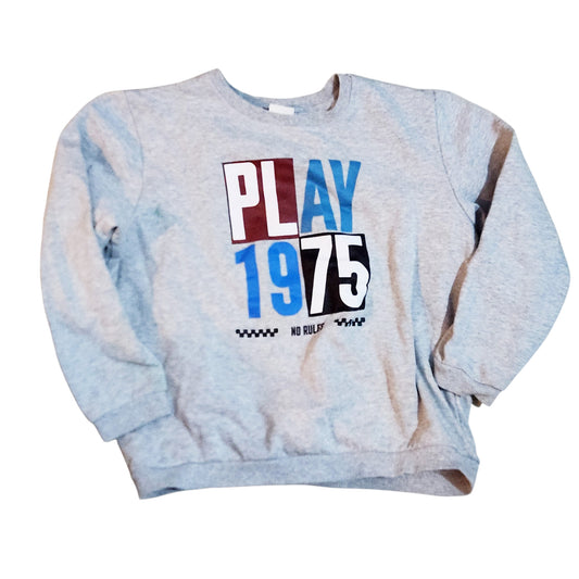 CASTRO | סווטשירט אפור לילדים PLAY 1975 | מידה 10-12
