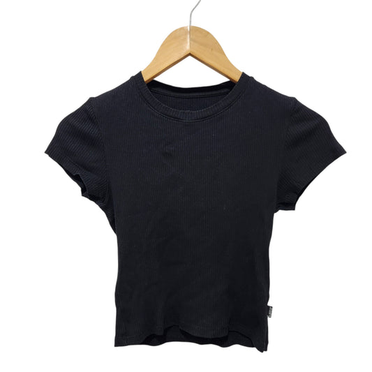S.WEAR | חולצת ריב שחורה | נשים | XS | שרוול קצר