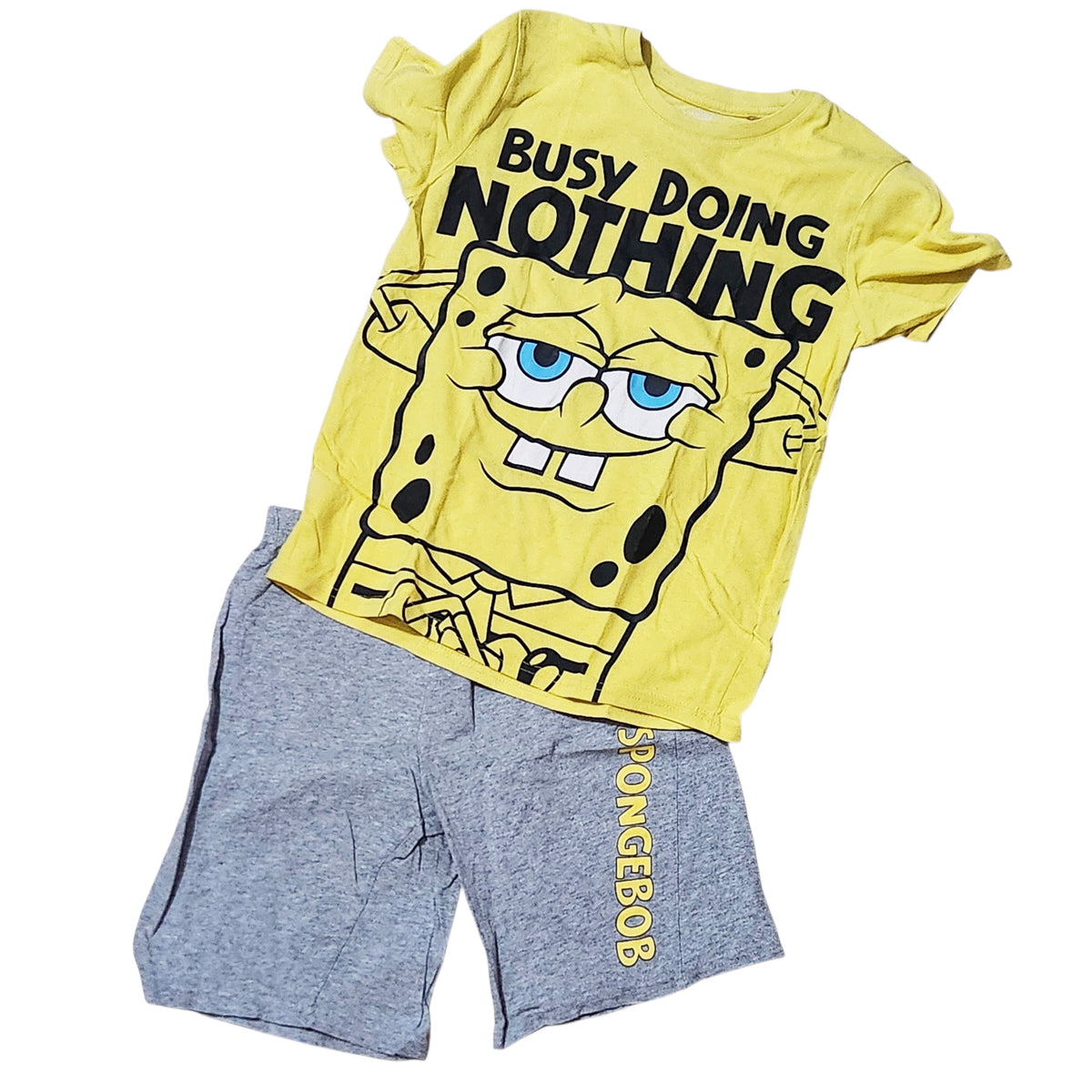 SPONGEBOB | סט חולצה ומכנסיים קצרים לילדים | גיל 9–10