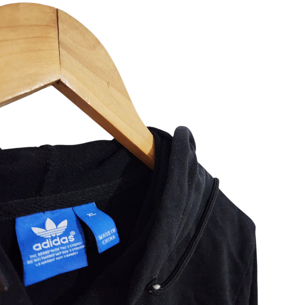 ADIDAS ORIGINALS | קפוצ׳ון שחור לילדים/נוער | גיל 15–16 | XL