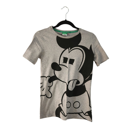 UNITED COLORS OF BENETTON x DISNEY | טי שירט מיקי מאוס לנשים | S | אפור