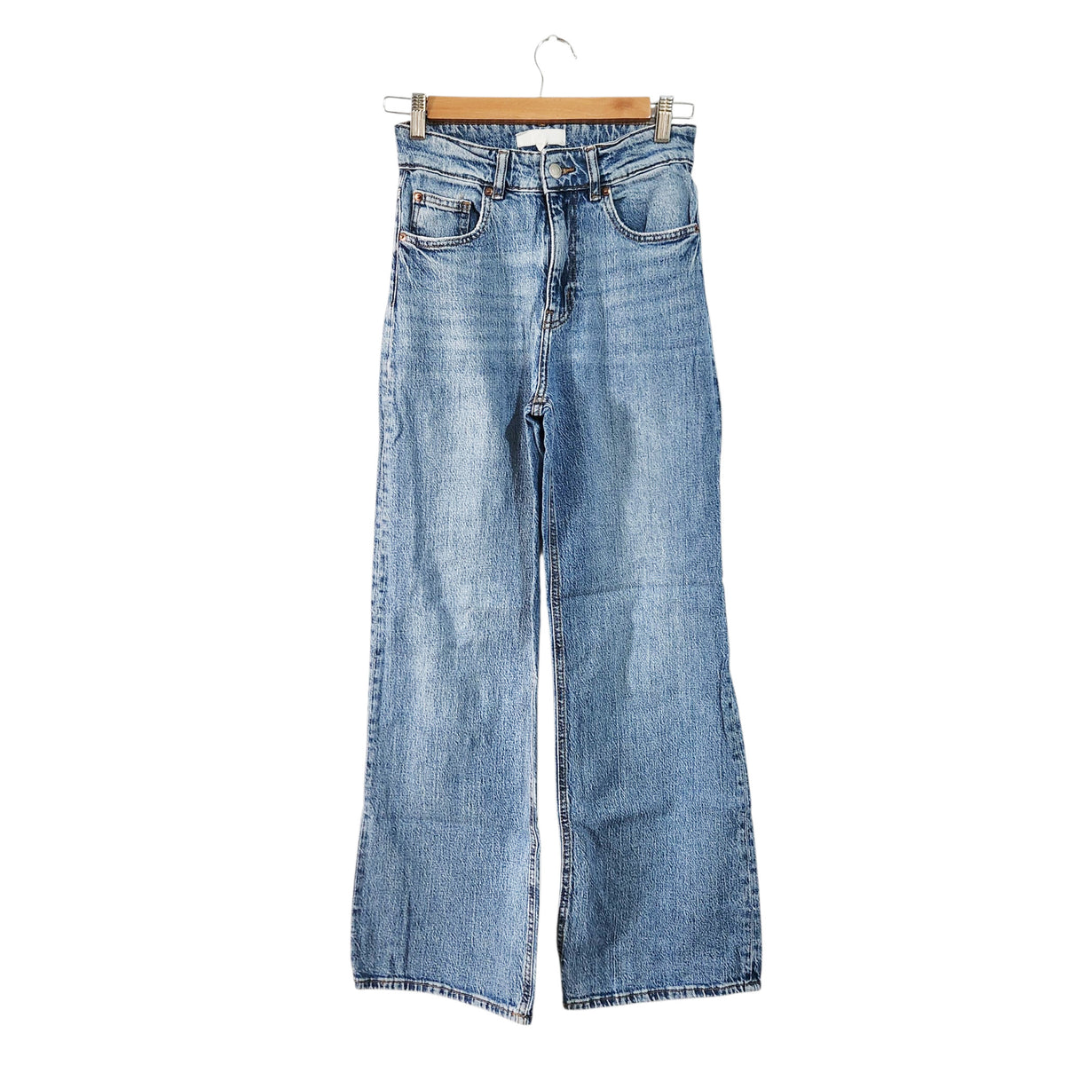H&M | ג׳ינס Wide Leg לנשים | מידה 36 | כחול