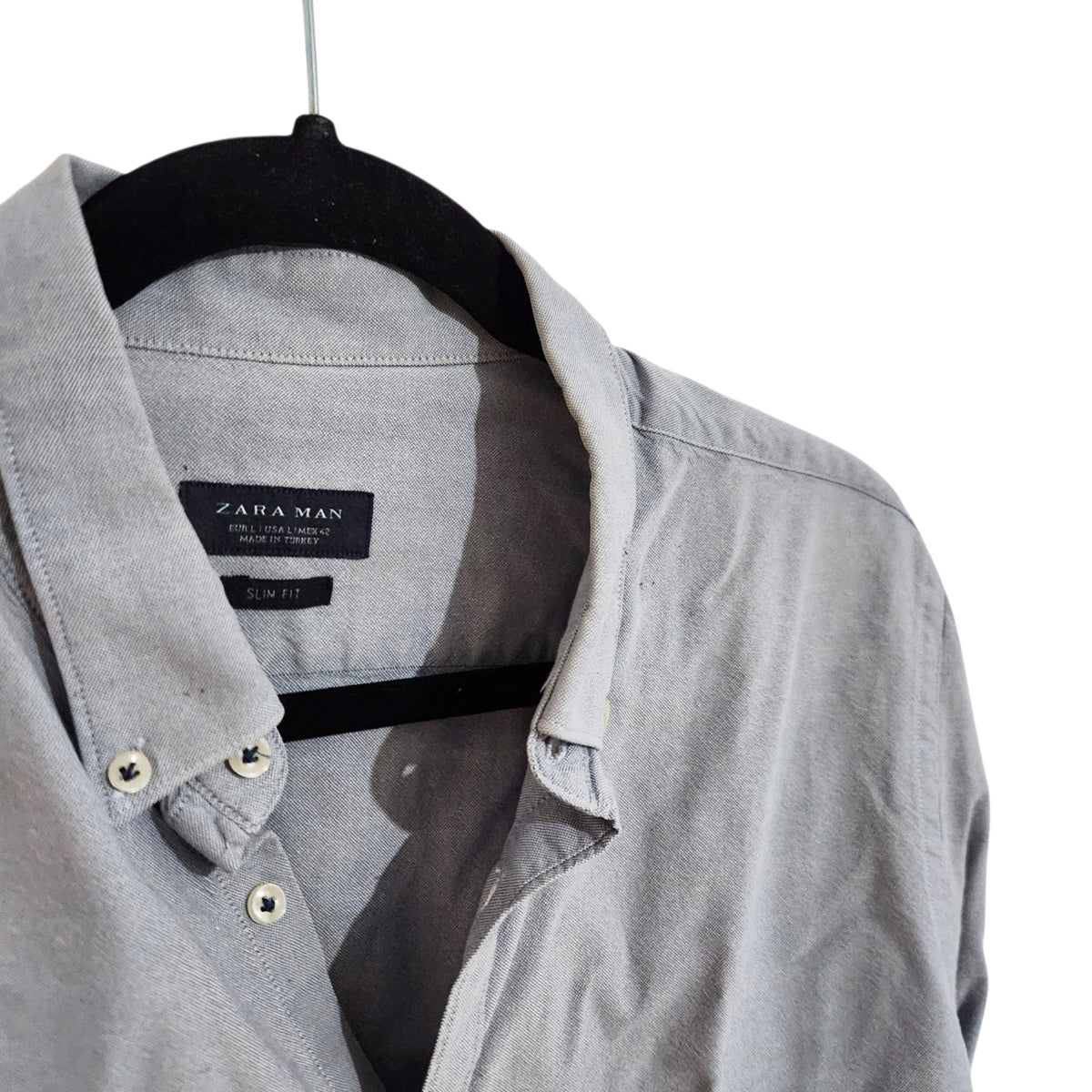 ZARA MAN | חולצה מכופתרת Slim Fit | גבר | מידה L