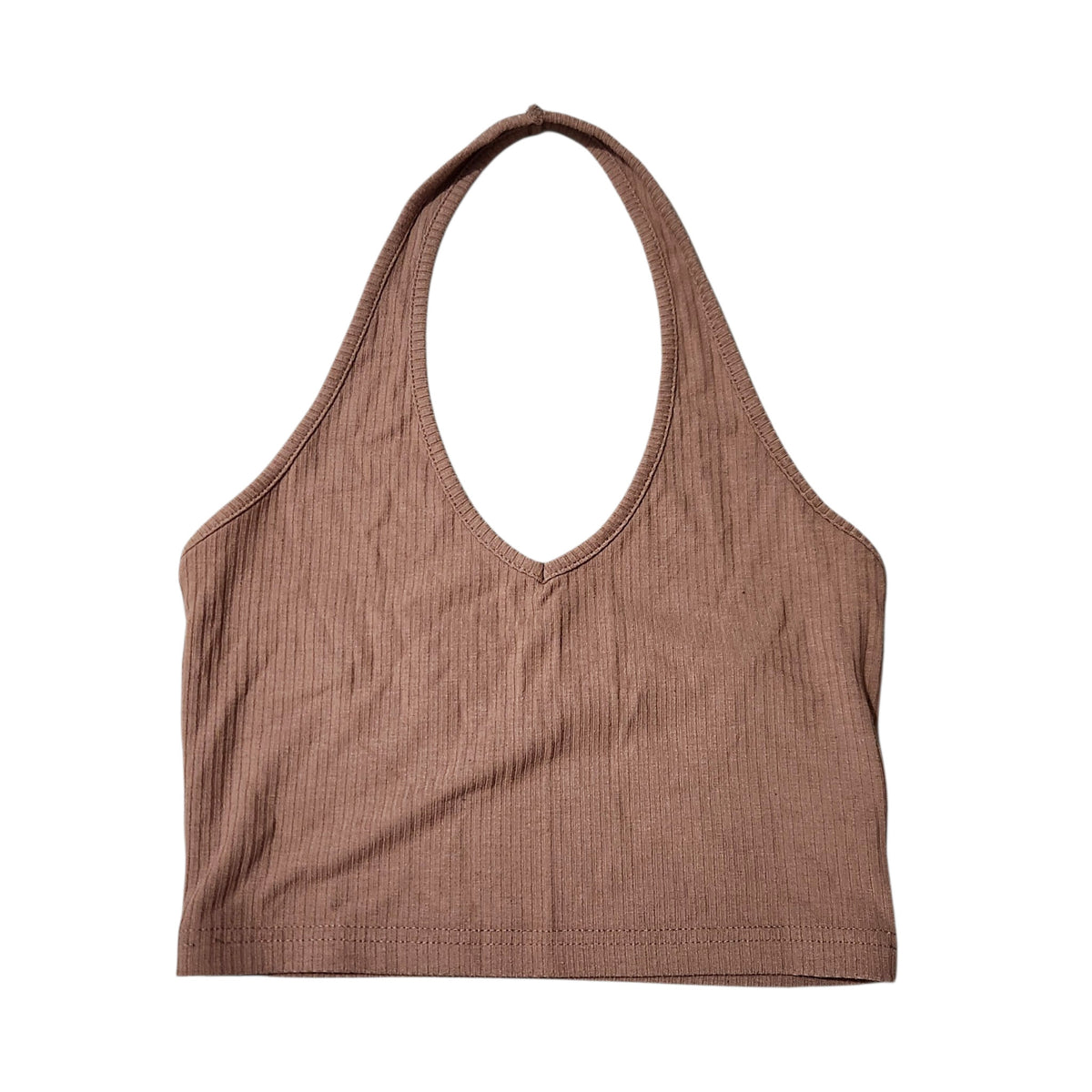 SHEIN | גופיית קרופ קולר חומה לנשים | מידה XS