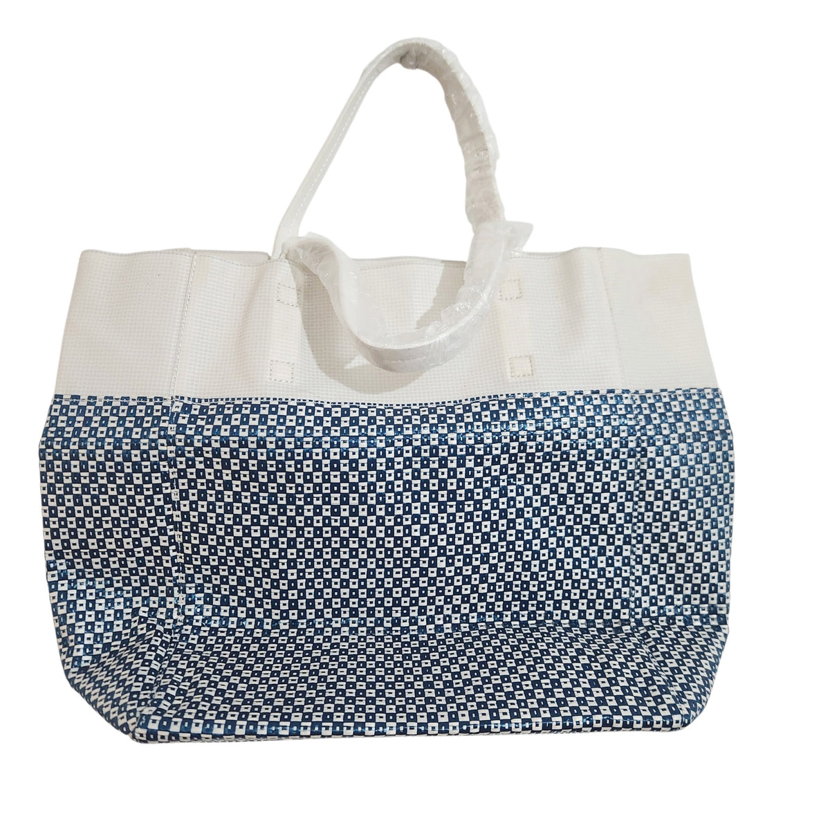 ESTÉE LAUDER | תיק Tote גדול כחול-לבן | חדש