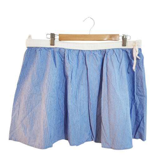 PRIMARK | חצאית מיני מפוספסת | נשים | XL | כחול לבן