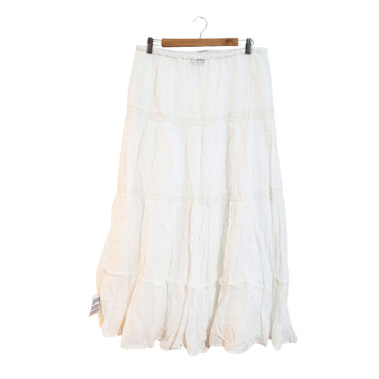 ASOS DESIGN | חצאית מקסי קומות | נשים | 44 | לבן | חדשה עם תווית