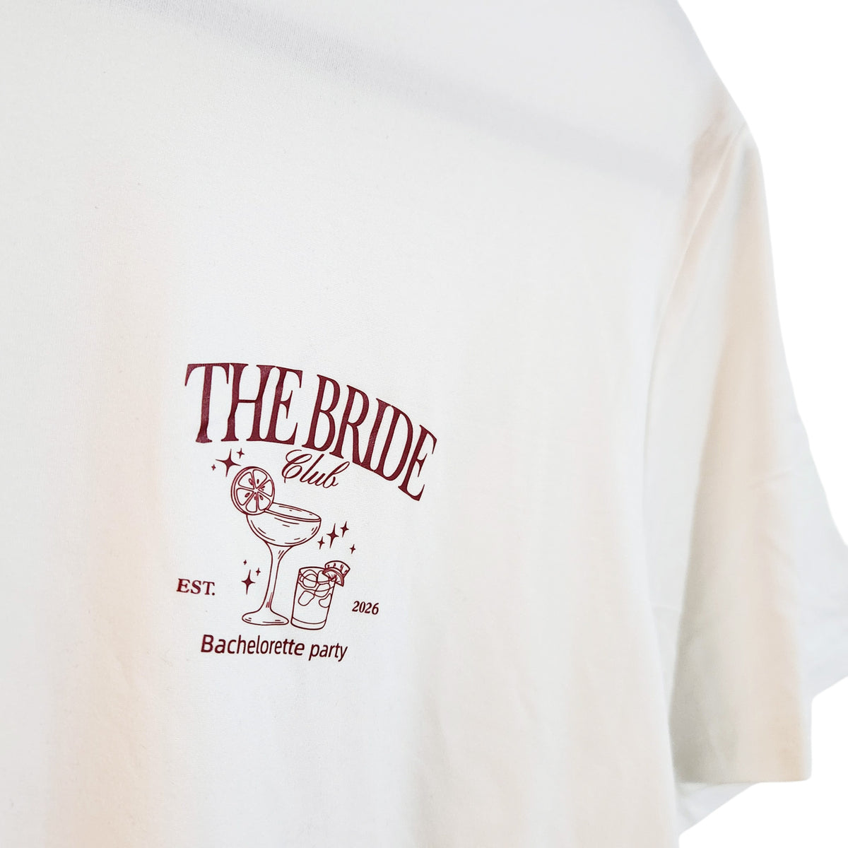 חולצת טי THE BRIDE CLUB | נשים | XL | שמנת