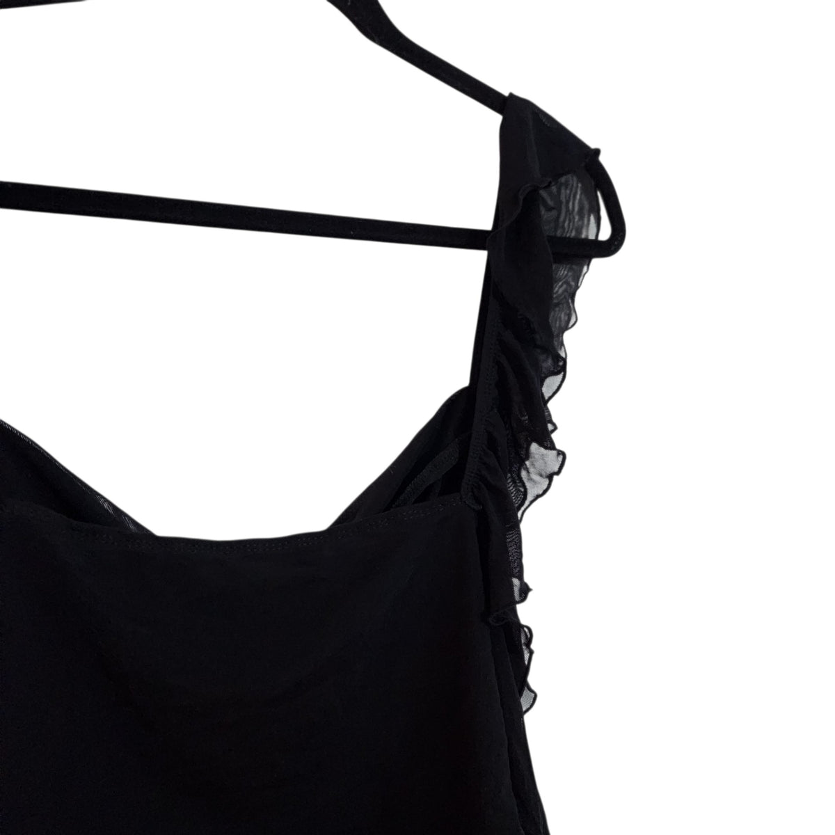 SHEIN | גופיית קרופ עם מלמלות | נשים | XXL | שחור