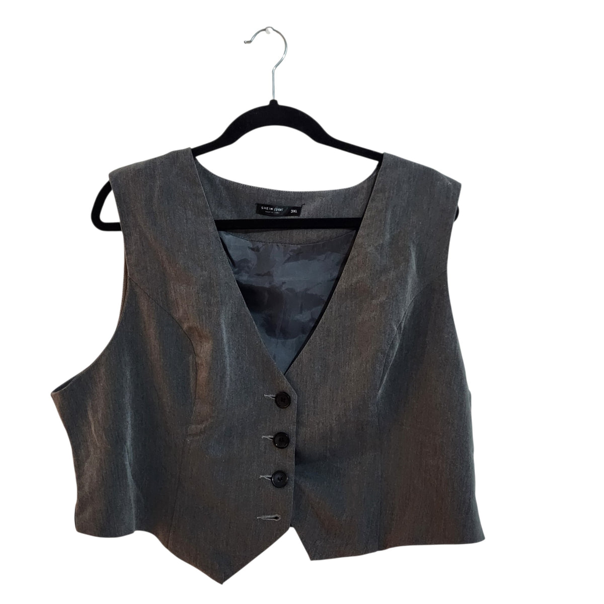 SHEIN CURVE | וסט מחויט | נשים | XXXL | אפור