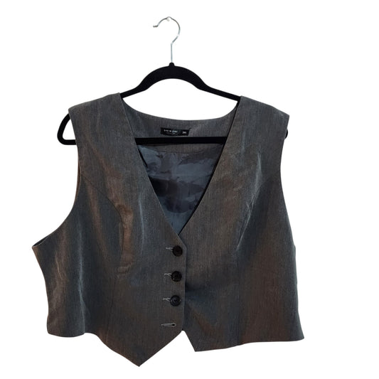 SHEIN CURVE | וסט מחויט | נשים | XXXL | אפור