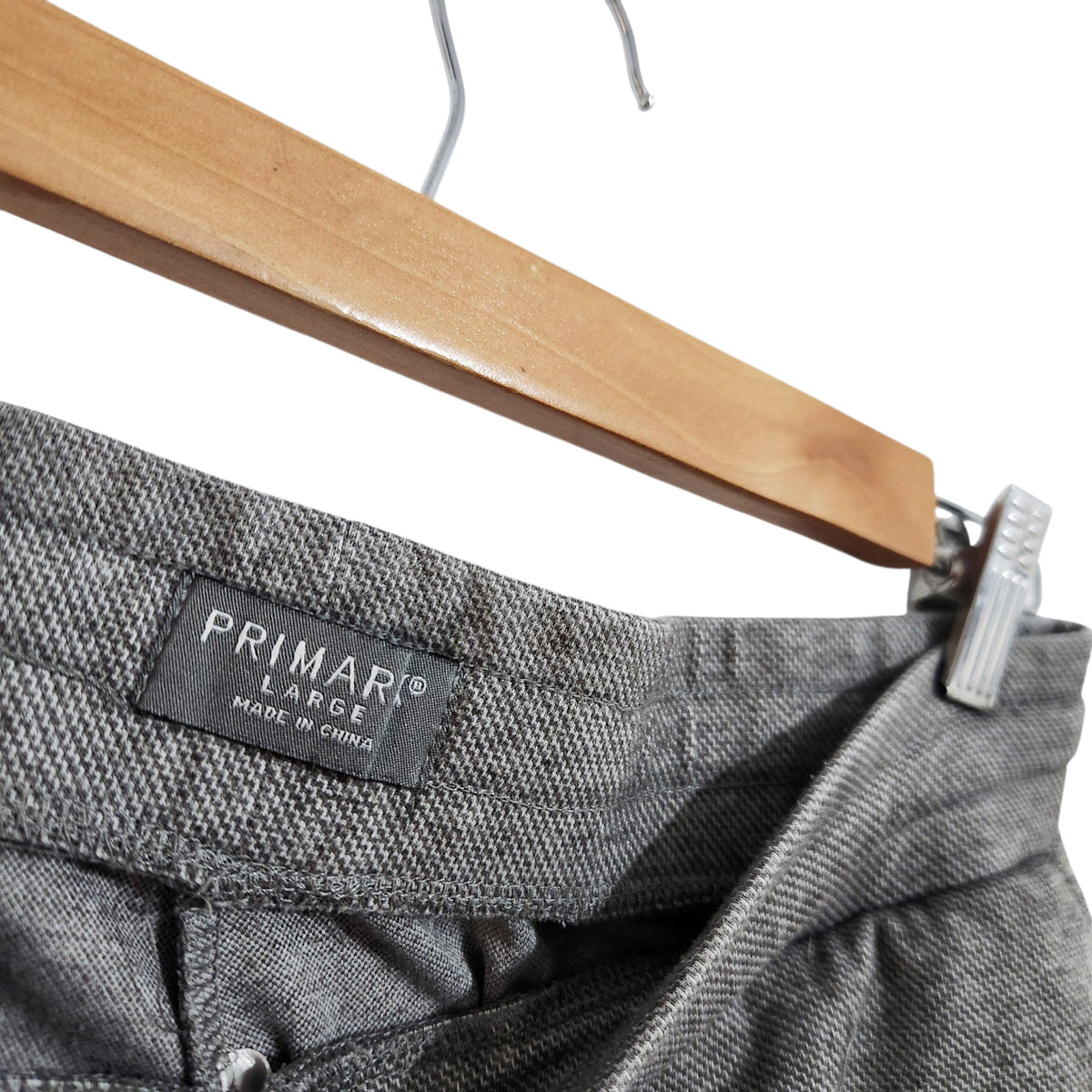 PRIMARK | מכנסיים קצרים מחויטים אפורים | נשים | L