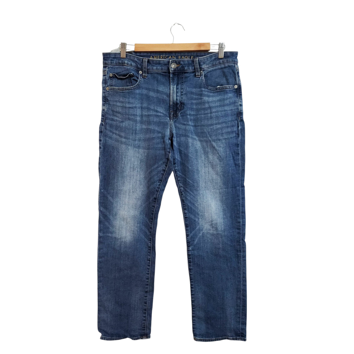 AMERICAN EAGLE | ג׳ינס בגזרה ישרה | גברים | L (34/30) | כחול