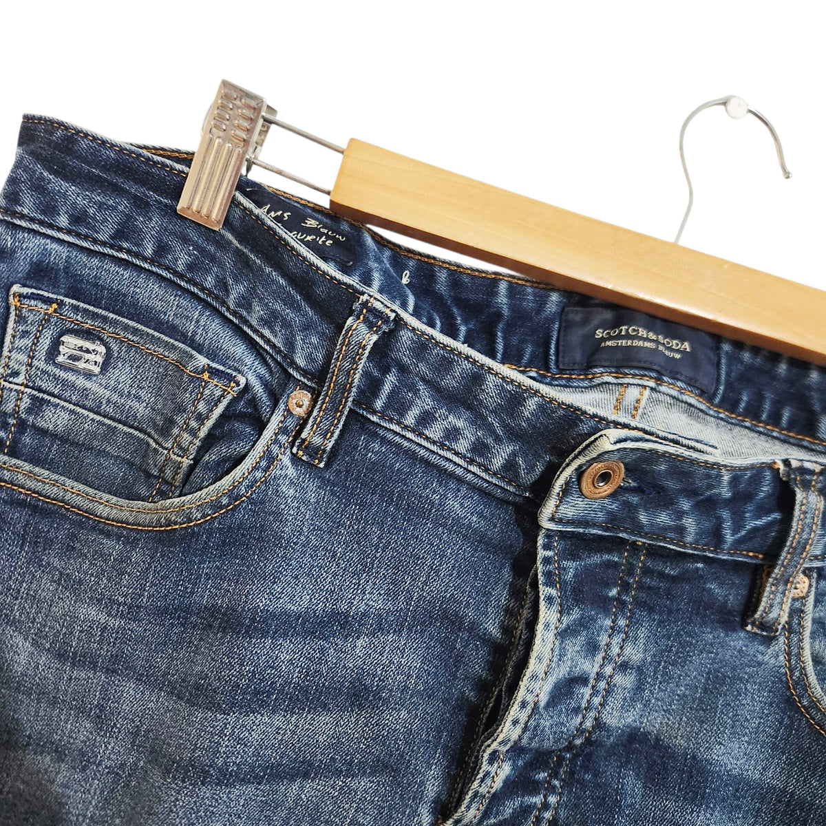 SCOTCH & SODA | ג׳ינס Ralston בגזרה ישרה | גברים | L (34) | כחול כהה