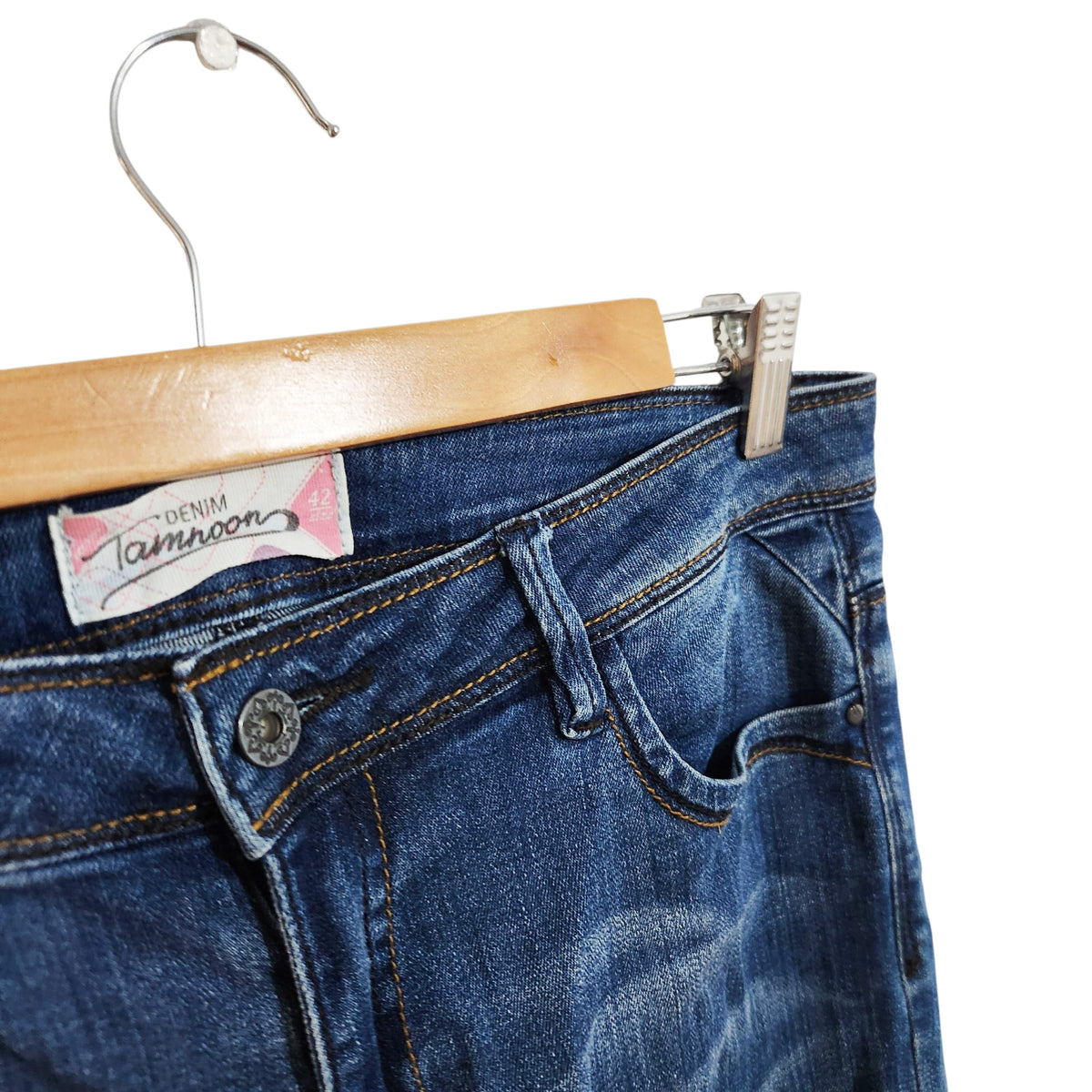 TAMNOON DENIM | ג׳ינס בגזרה ישרה | נשים | 42 | כחול