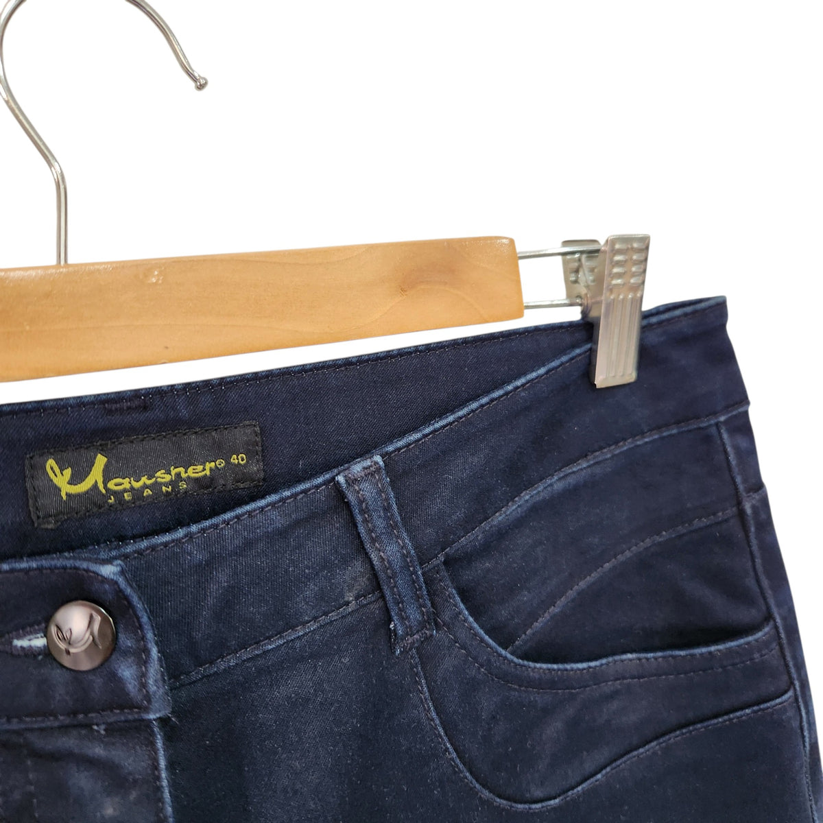 MANSNER JEANS | מכנסיים כחול כהה לנשים | 40 (L)