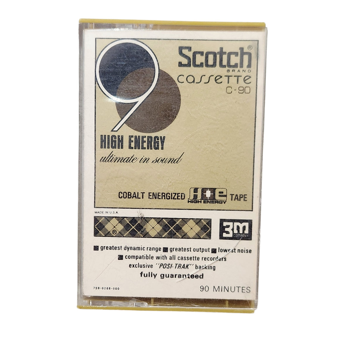 SCOTCH HIGH ENERGY C-90 | קלטת אודיו ריקה להקלטה | קסטה וינטג'
