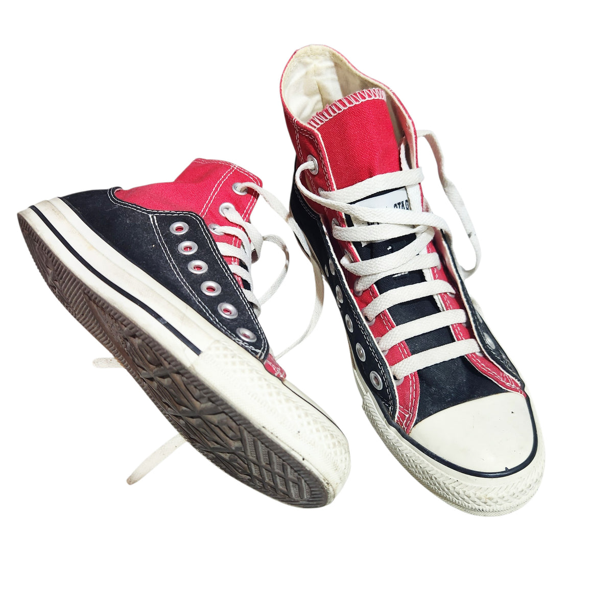 CONVERSE ALL STAR | נעלי סניקרס גבוהות יוניסקס | שחור ואדום | מידה US 6.5 (39)