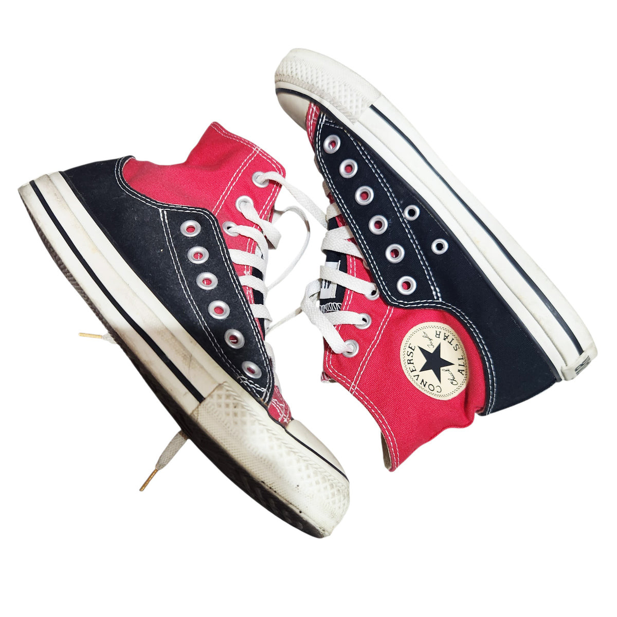 CONVERSE ALL STAR | נעלי סניקרס גבוהות יוניסקס | שחור ואדום | מידה US 6.5 (39)