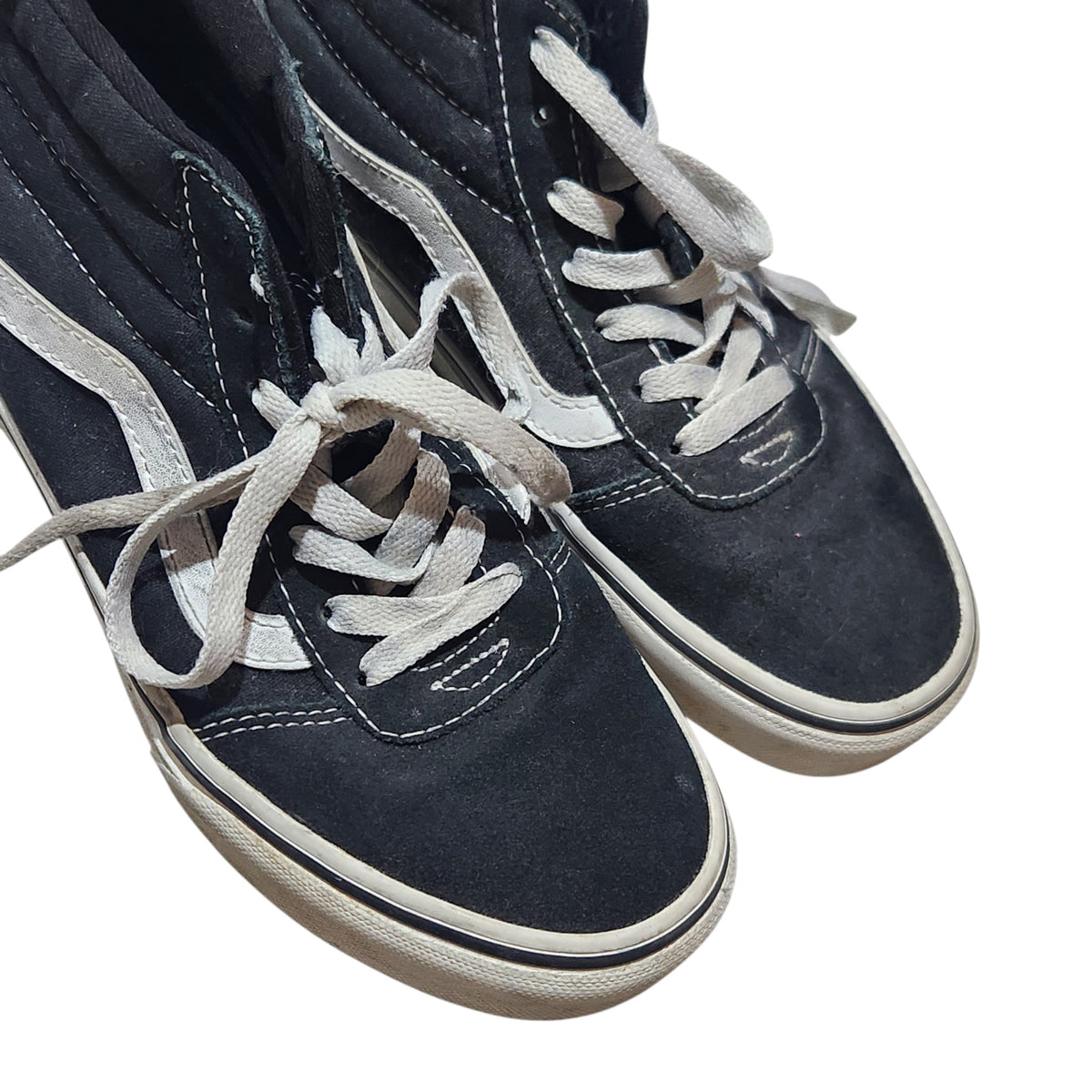 VANS | נעלי סניקרס גבוהות שחורות | יוניסקס | מידה 35