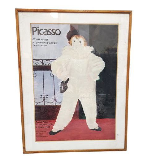 Picasso | פוסטר תערוכה מקורי משנת 1979 | וינטג׳ ממוסגר | 54×71 ס״מ