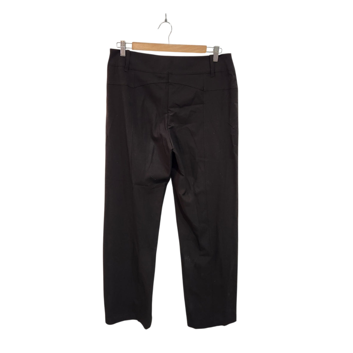 PUSH COLLECTION | מכנסיים מחויטים לאישה | מידה 42 (XL) | שחור | עיטורי דמוי עור