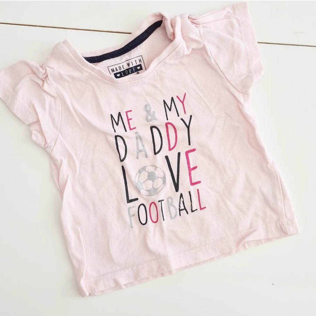 חולצה ורודה חודשים 0-3 PRIMARK