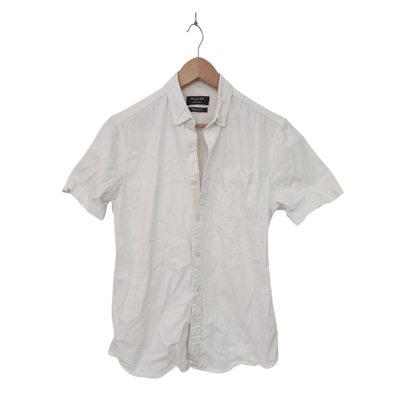 PRIMARK חולצה קצרה מכופתרת לגבר מידה S