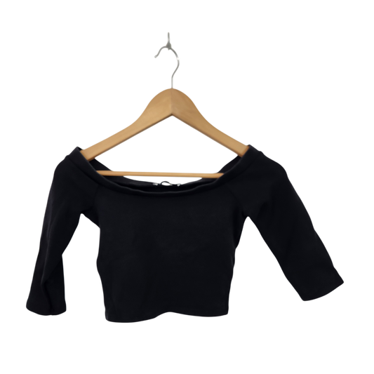 ZARA חולצה שחורה לאישה מידה M