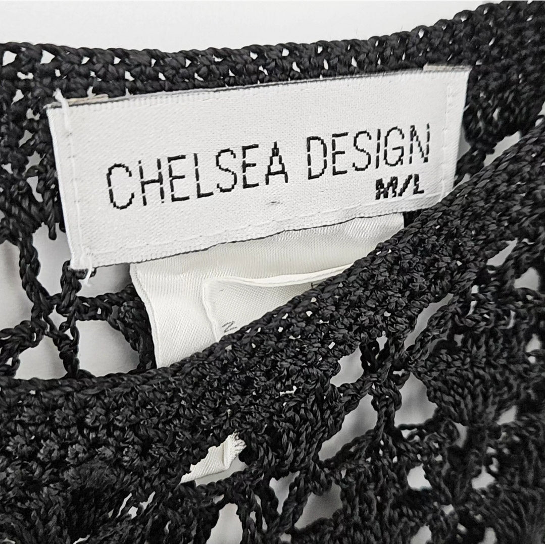 CHELSEA גופית רשת שחורה מידה M/L‏